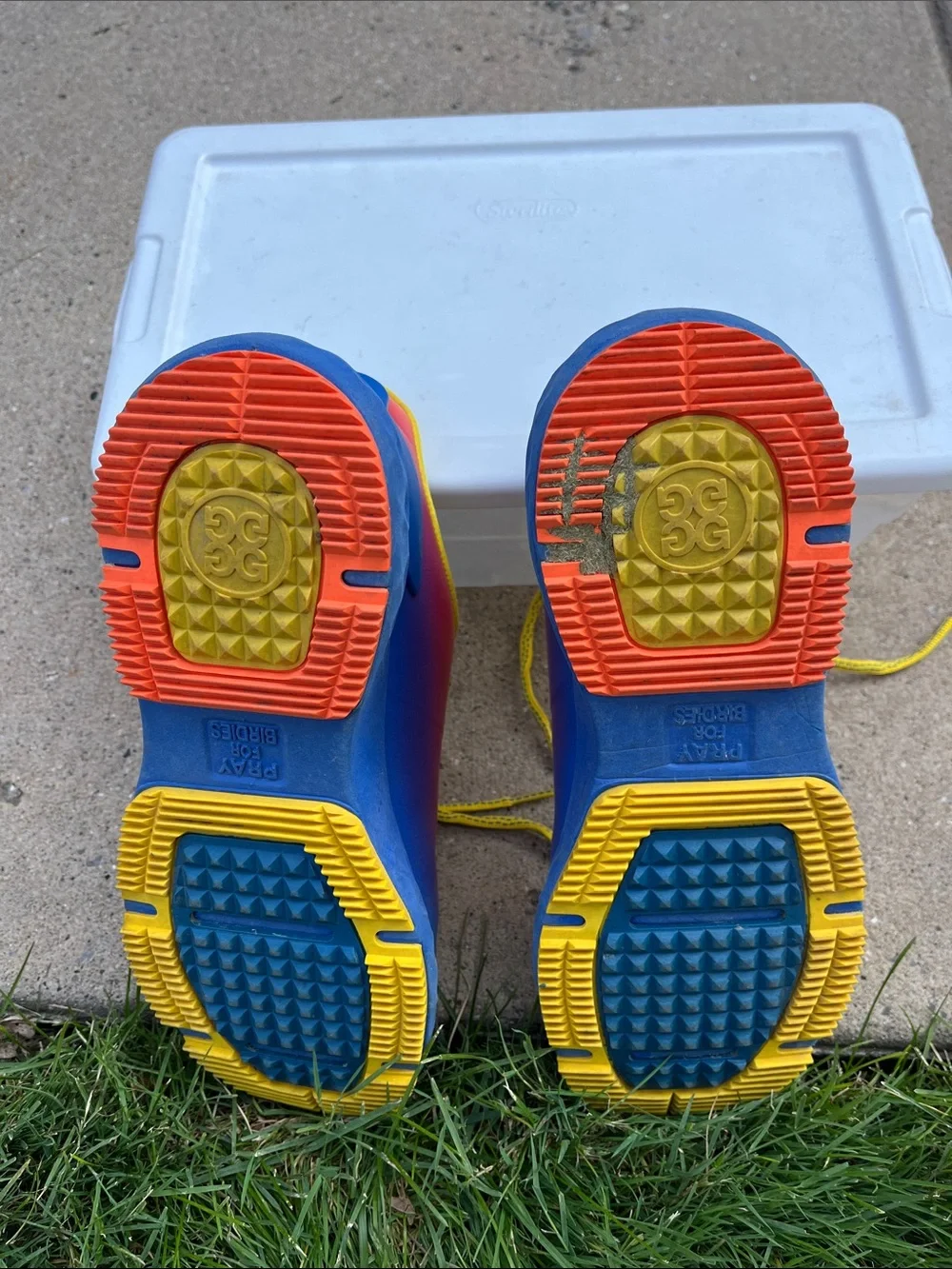 G/FORE Gradient Blue-Yellow-Red GOLF Shoes